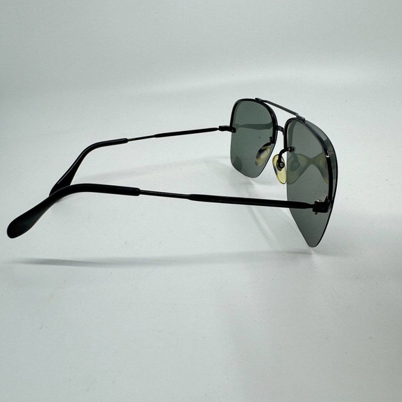 Vintage Cool Ray Aviator Style Sunglasses frames black Green Lens H9351 - Picture 4 of 7